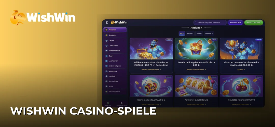WishWin Casino-Spiele