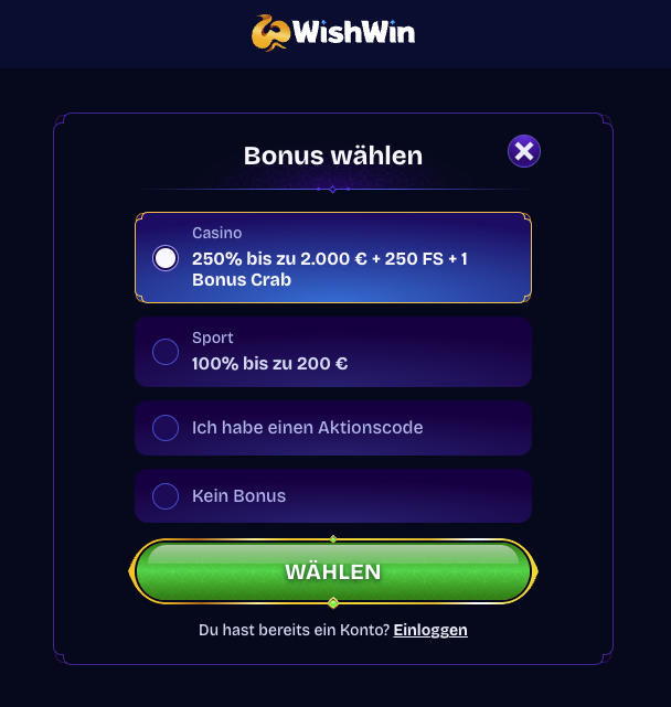 WishWin Live Lobby
